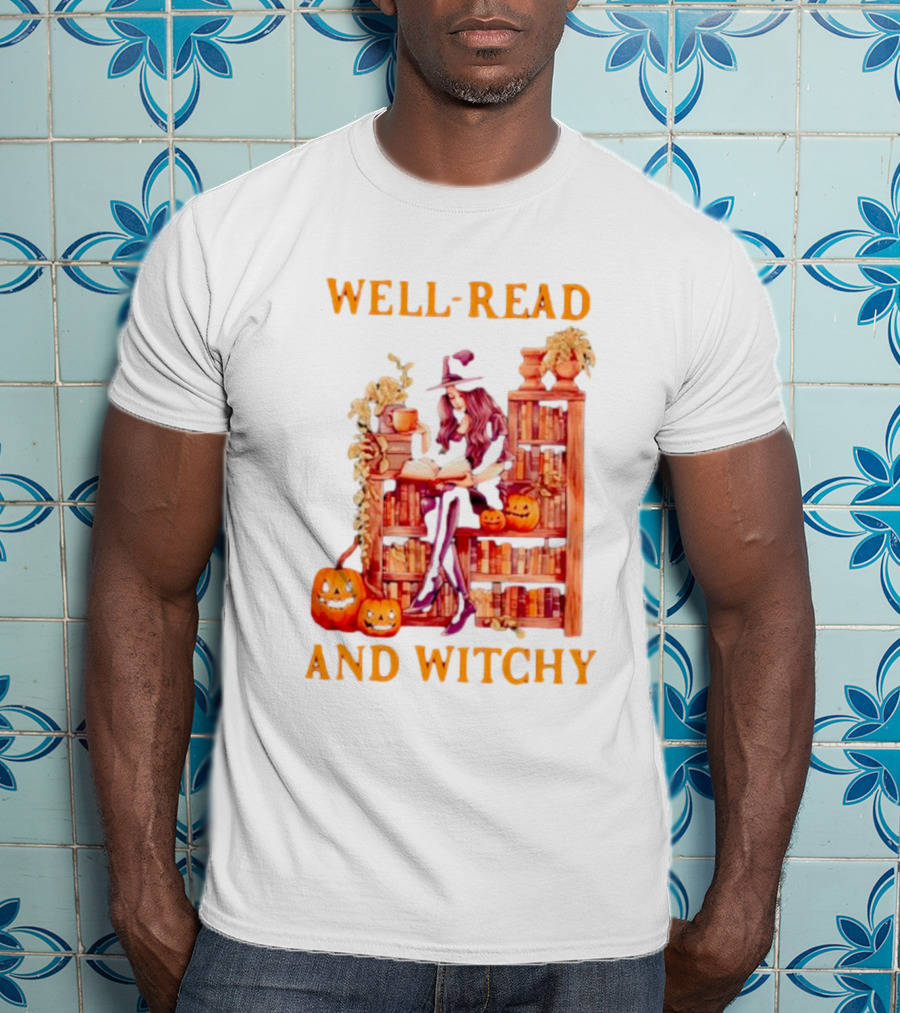 Well-Read And Witchy Halloween T-Shirt