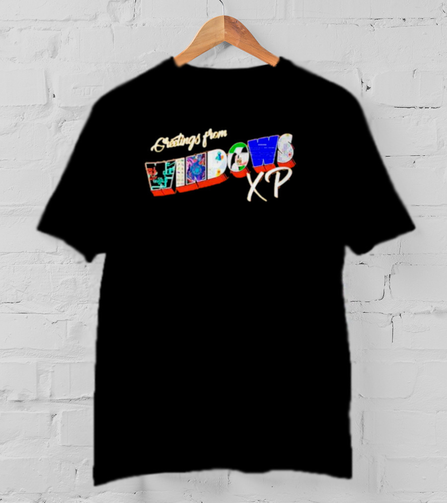 Greetings From Windows XP Nostalgic Vintage Computer Graphics T-Shirt
