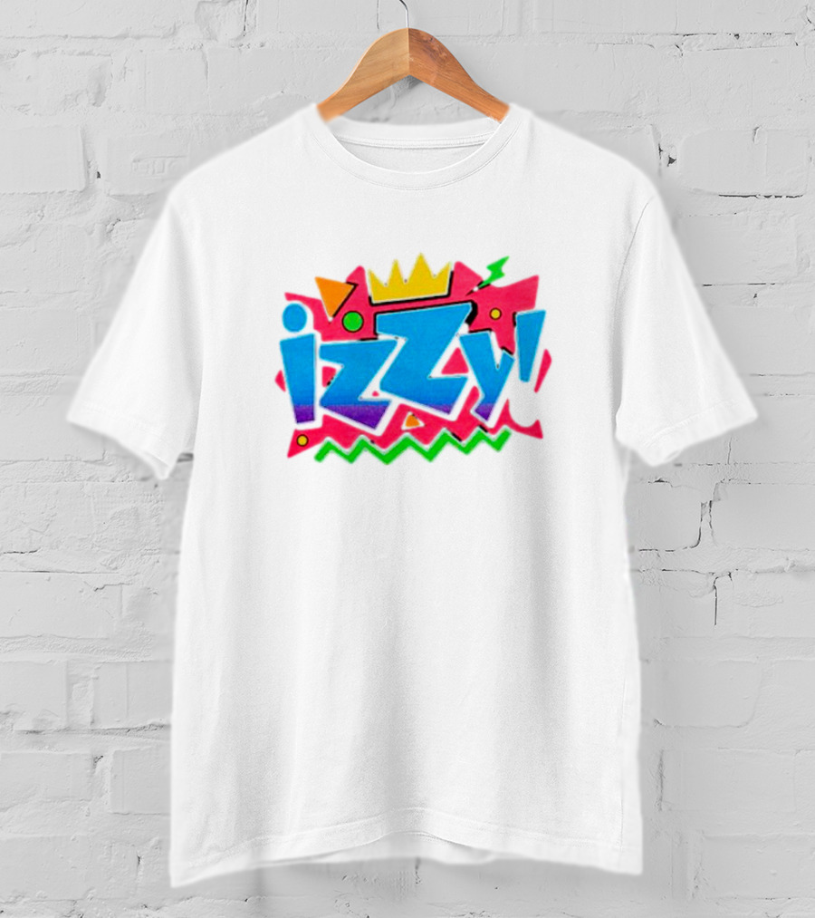 Izzy Moreno Wrestling Retro Crown Geometric Shapes T-Shirt
