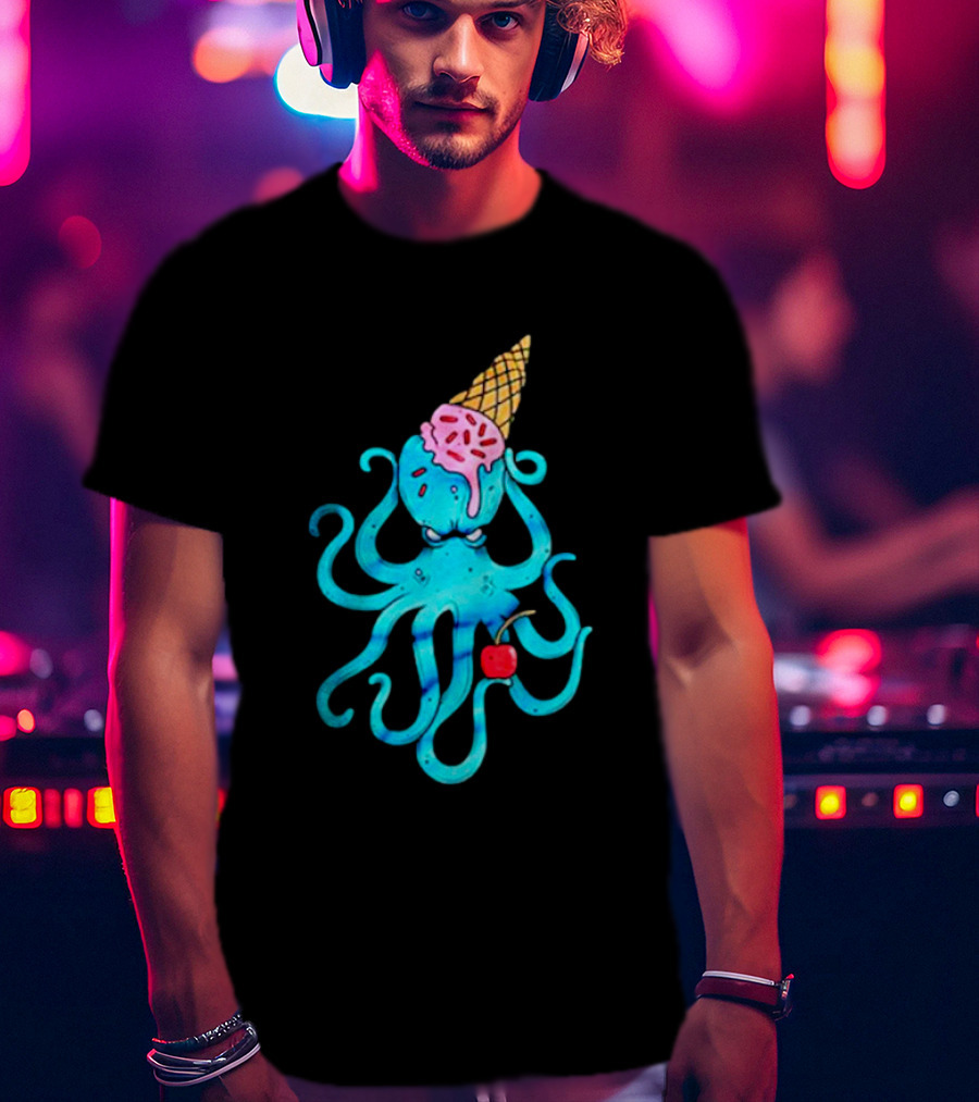 Mark Hoppus HMNIM Ice Cream Cone Octopus T-Shirt