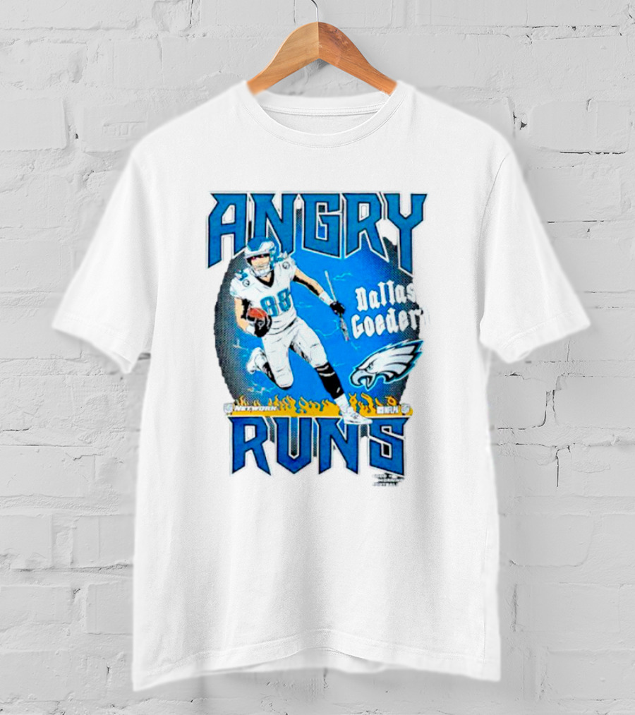 Angry Runs Dallas Goedert Philadelphia Eagles T-Shirt