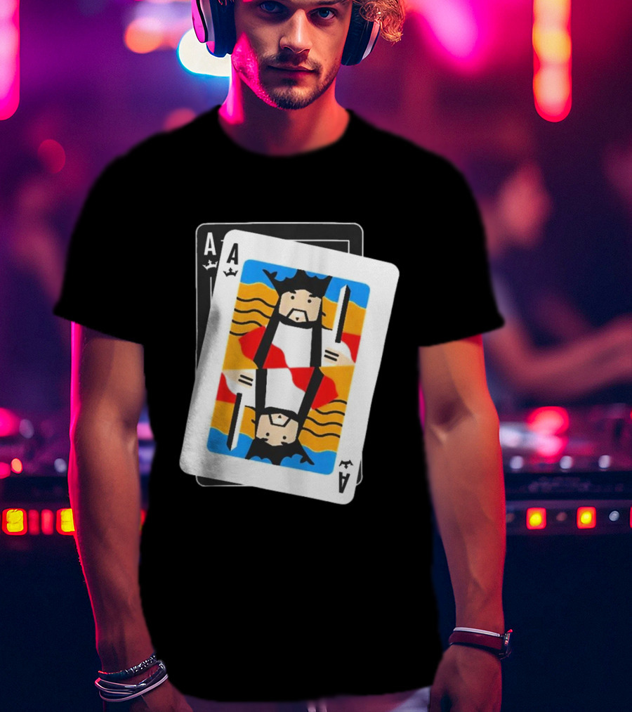 Steve Aoki DraftKings Playing Card Kings With Ace T-Shirt