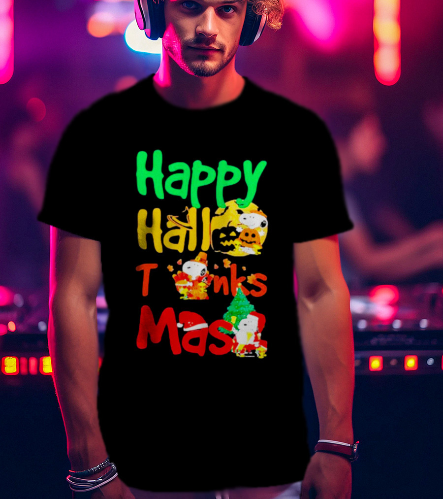 Happy Hallo Thanks Mas Snoopy Holiday T-Shirt