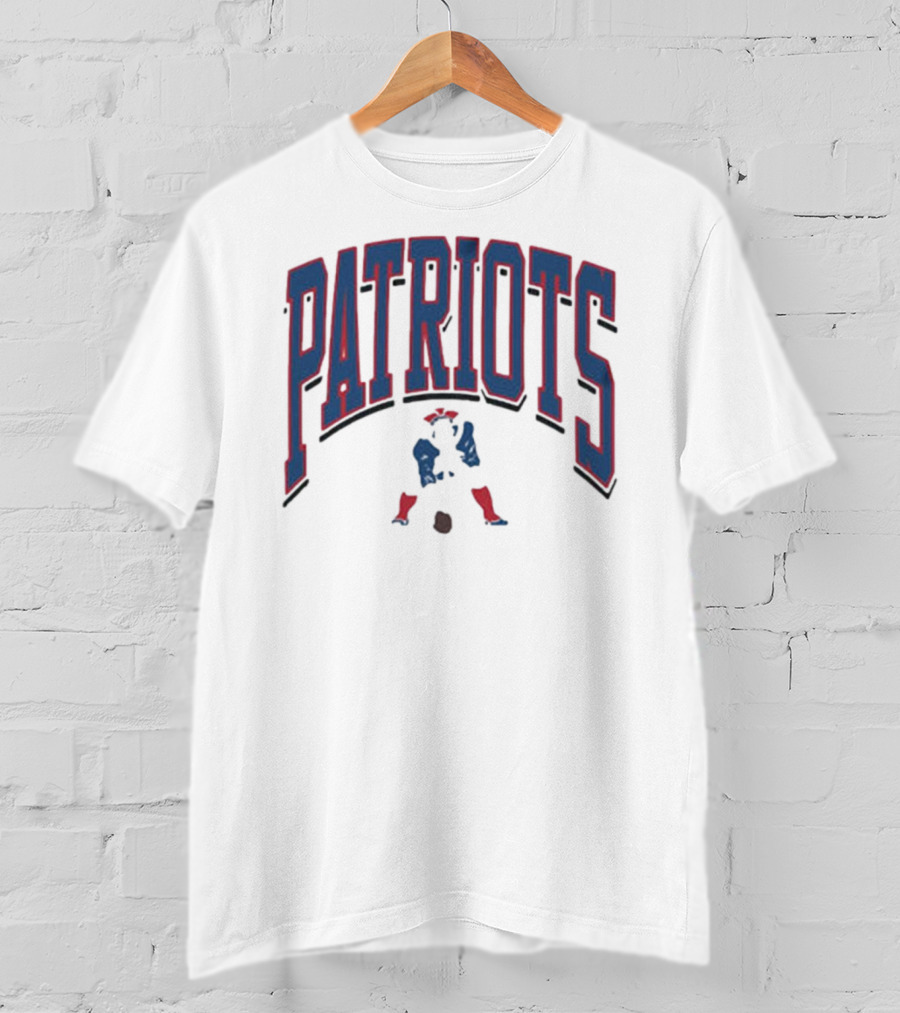 New England Patriots Patriotic Franklin Historic Walk Tall T-Shirt