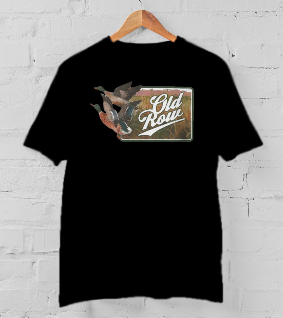Old Row The Flying Duck Beer Pocket Vintage Waterfowl T-Shirt