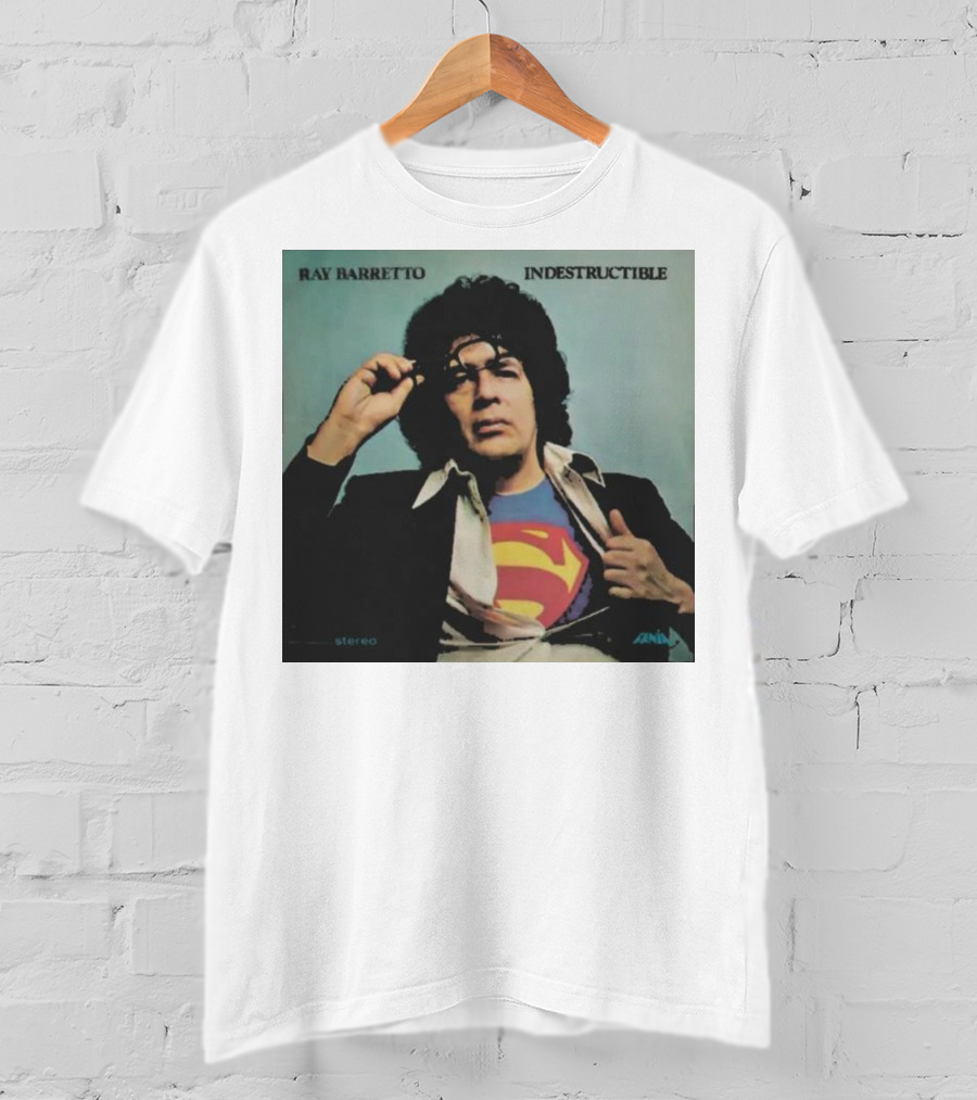 Ray Barretto Indestructible Superman Album Cover T-Shirt