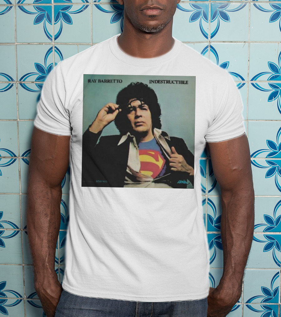 Ray Barretto Indestructible Superman Album Cover T-Shirt