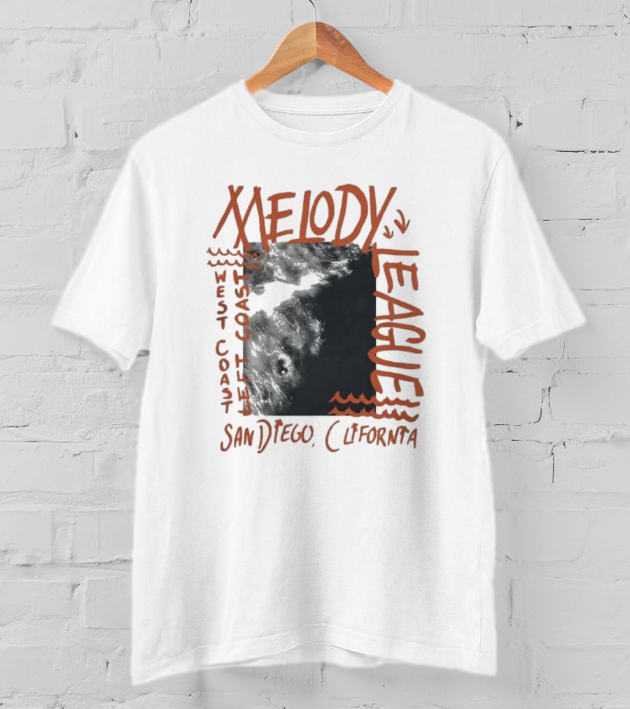 San Diego California Melody League West Coast Left Coast T-Shirt
