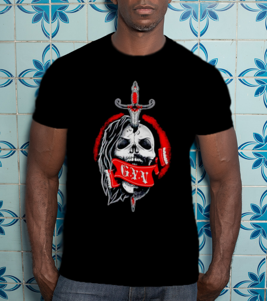 GYV Skull Sword Emblem 202 T-Shirt