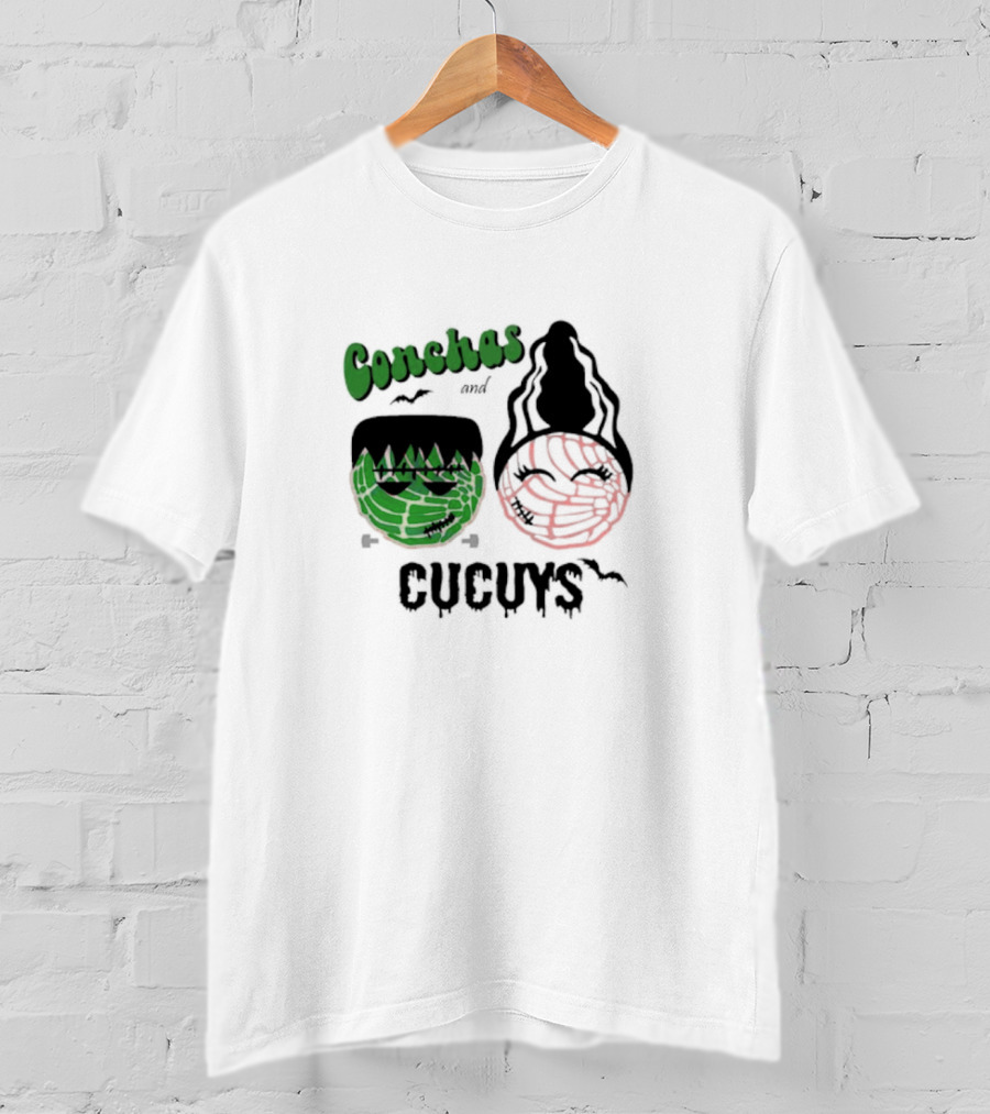 Conchas And Cucuys Frankenstein And Bride Of Franken Icons T-Shirt