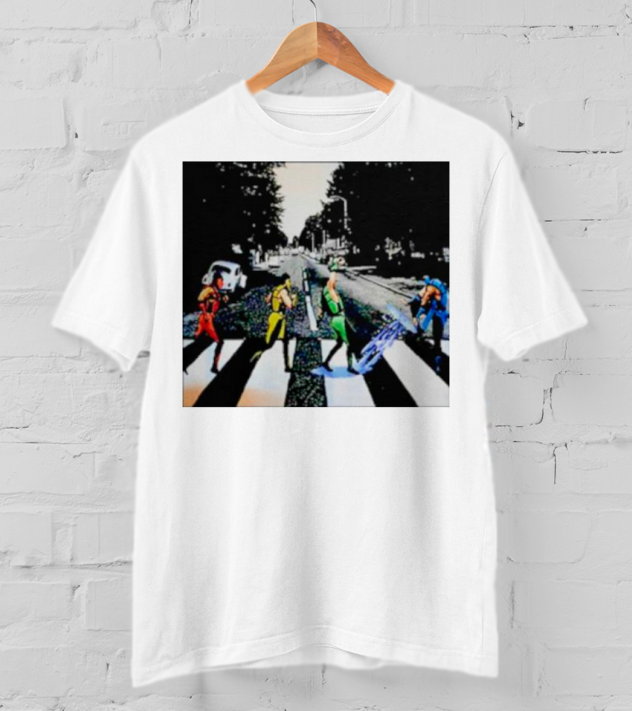Mortal Kombat Characters Crossing Abbey Road T-Shirt