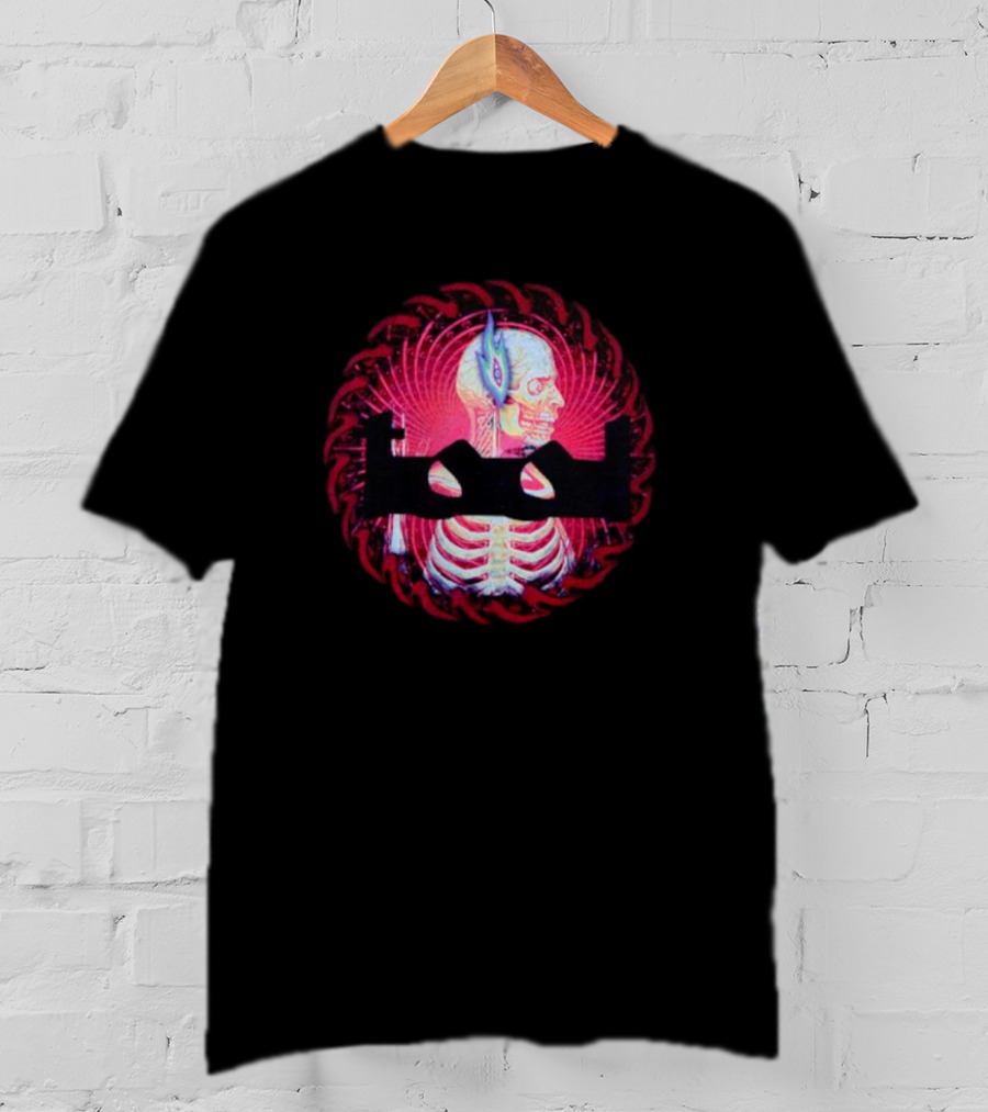 Tool Sawblade Flaming Eye Skeleton Psychedelic T-Shirt