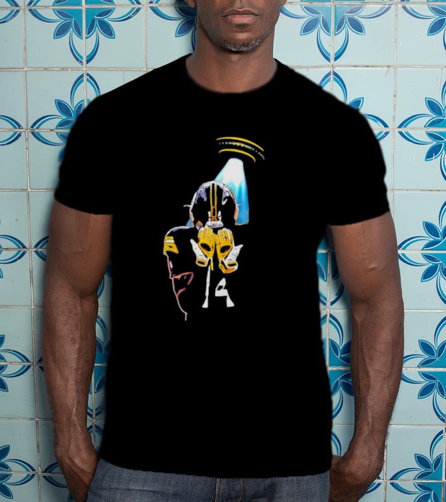 Wide Receiver Not From This Earth UFO Football Fusion Alien Receiver T-Shirt