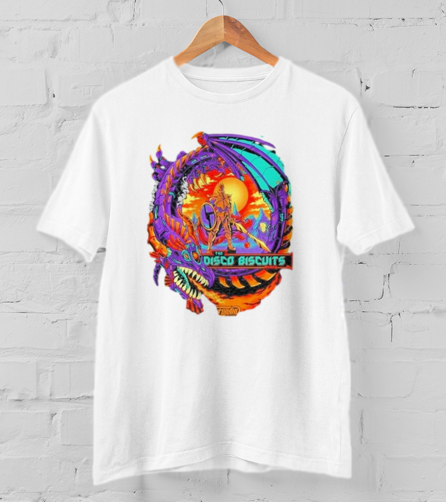 The Disco Biscuits Flyland Neon Dragon Knight Adventure T-Shirt