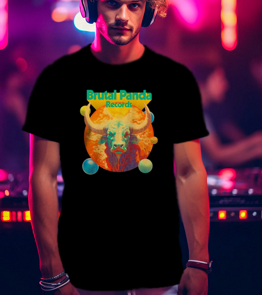 Brutal Panda Records Cosmic Taurus Planetary Aura T-Shirt