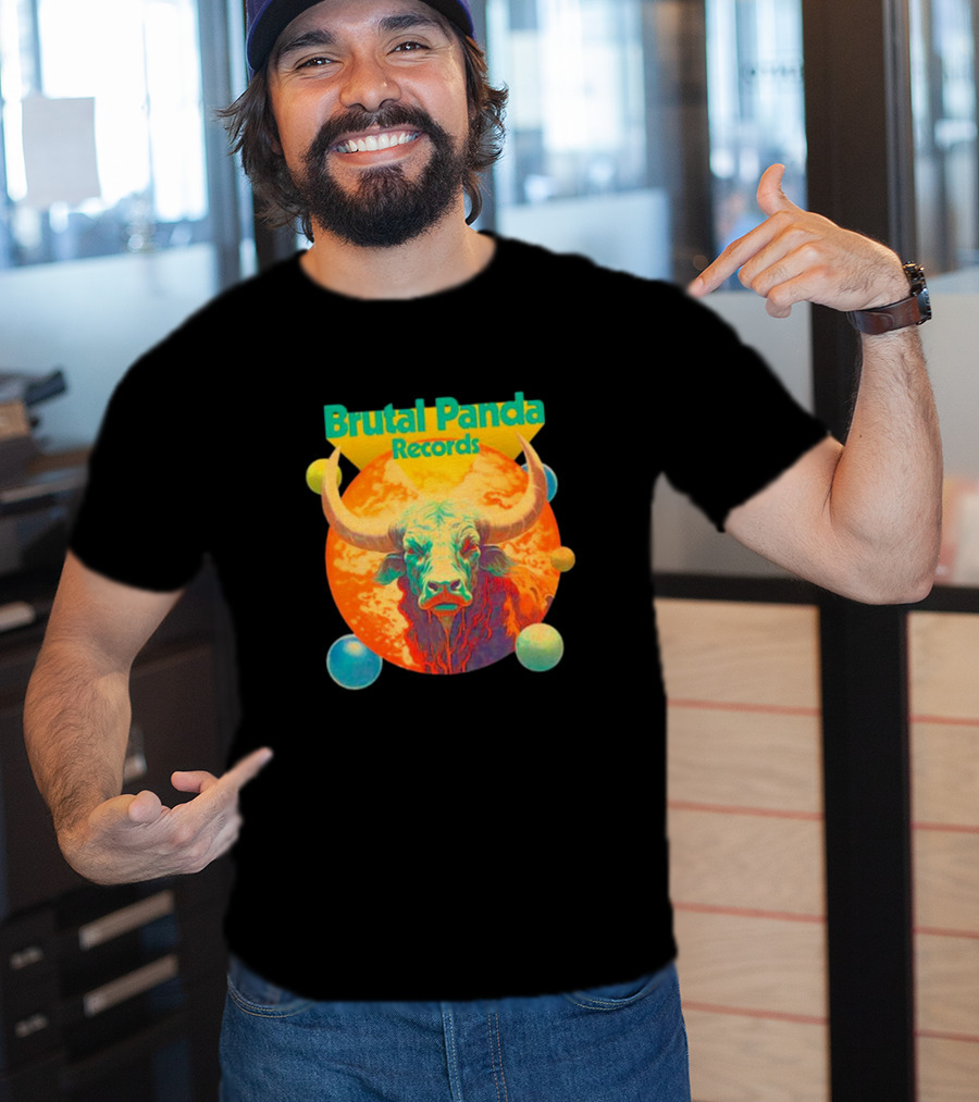 Brutal Panda Records Cosmic Taurus Planetary Aura T-Shirt