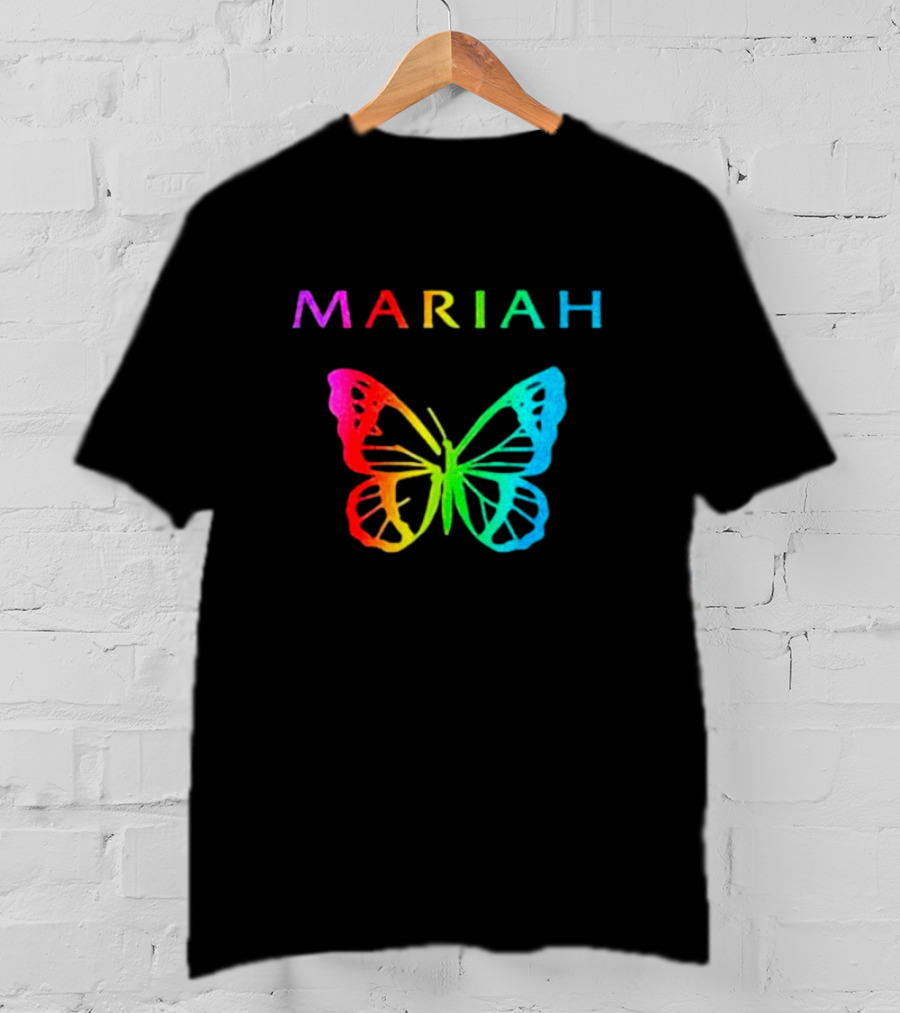 Mariah Carey Rainbow Butterfly Pride T-Shirt