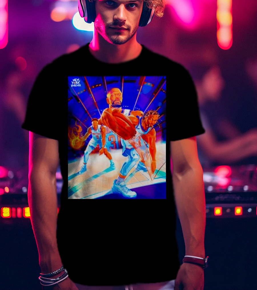 New York Forever Basketball Fireball Legends Stadium Action T-Shirt
