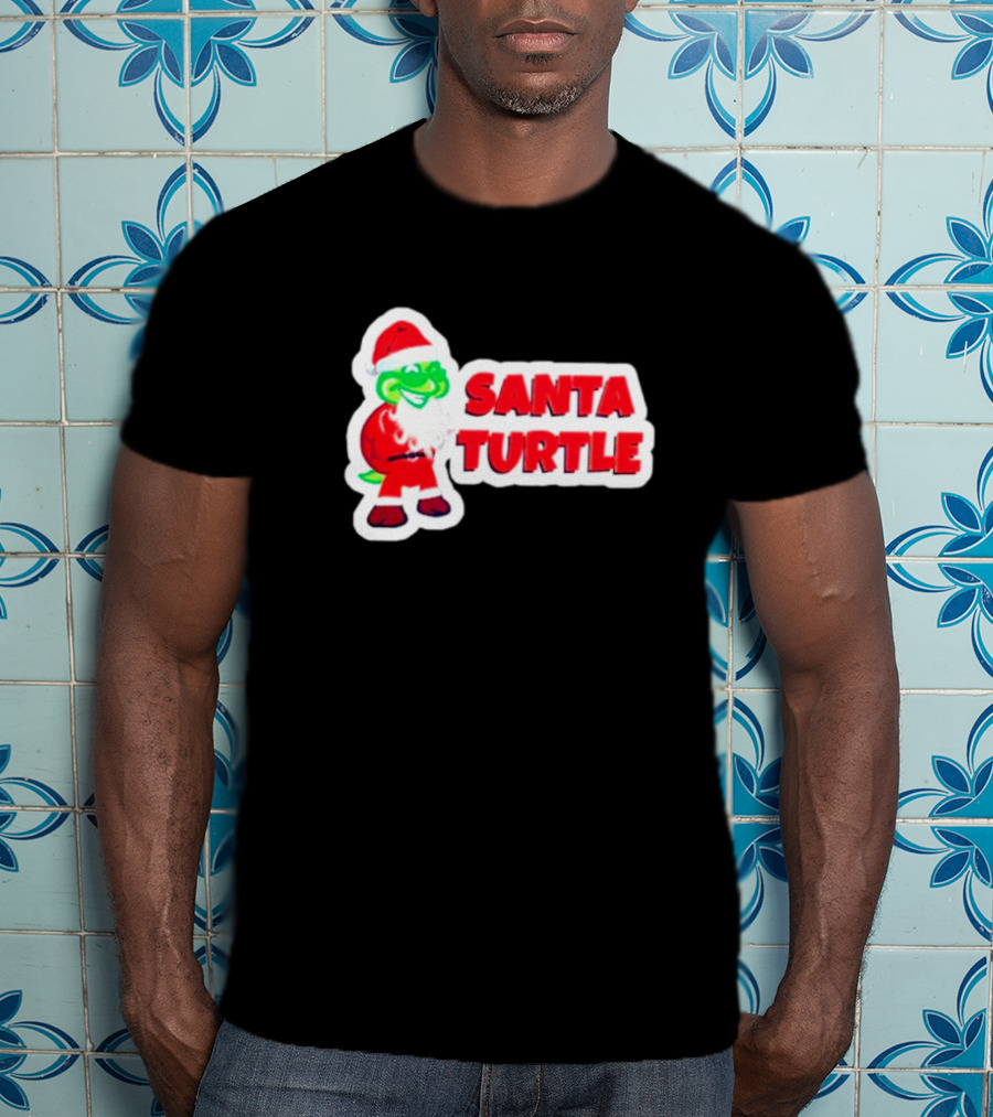 Santa Turtle Christmas Cheer T-Shirt