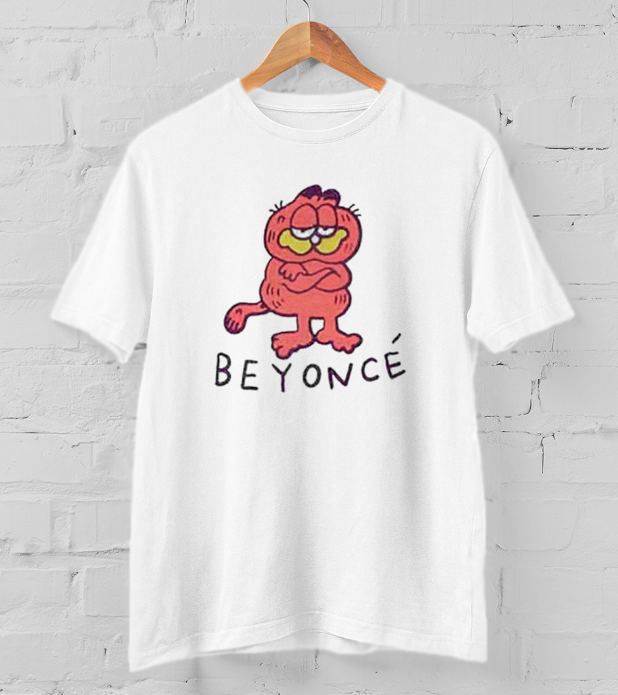 Beyoncé Garfield Cartoon Style Character T-Shirt