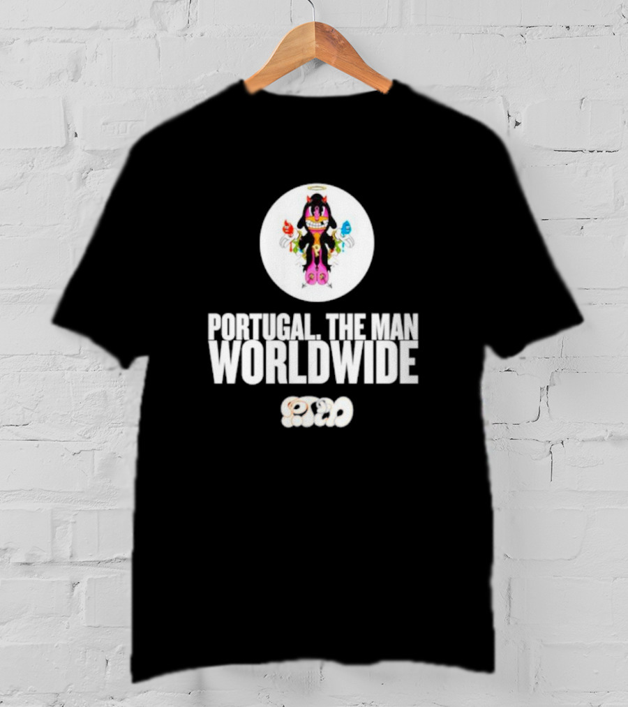 Portugal. The Man Worldwide Character With Colorful Hands And Halo T-Shirt