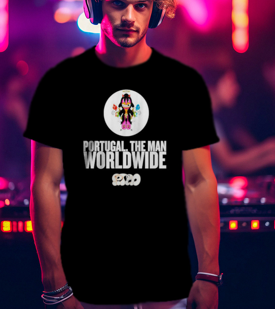 Portugal. The Man Worldwide Character With Colorful Hands And Halo T-Shirt