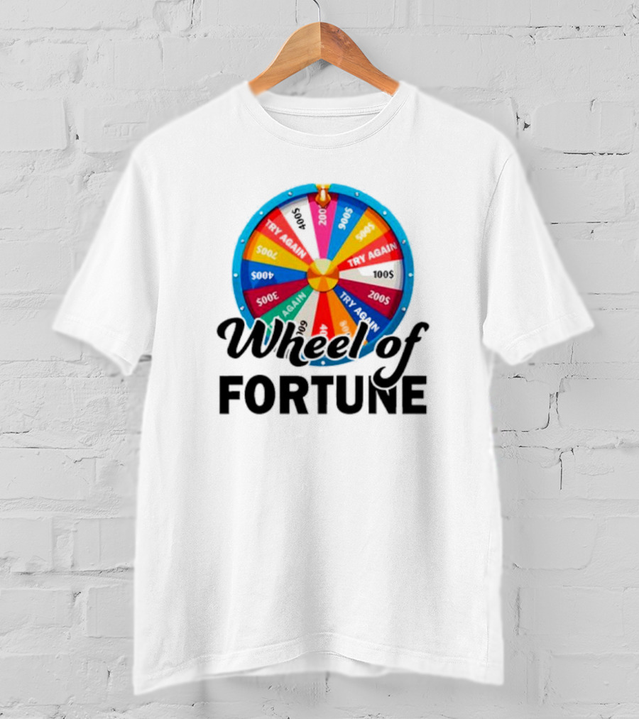 Wheel Of Fortune Colorful Prize Spin 1000s 500s 200s Try Again T-Shirt