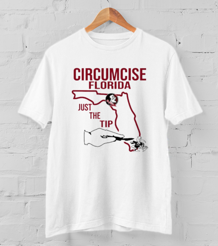 Circumcise Florida Just The Tip Map T-Shirt