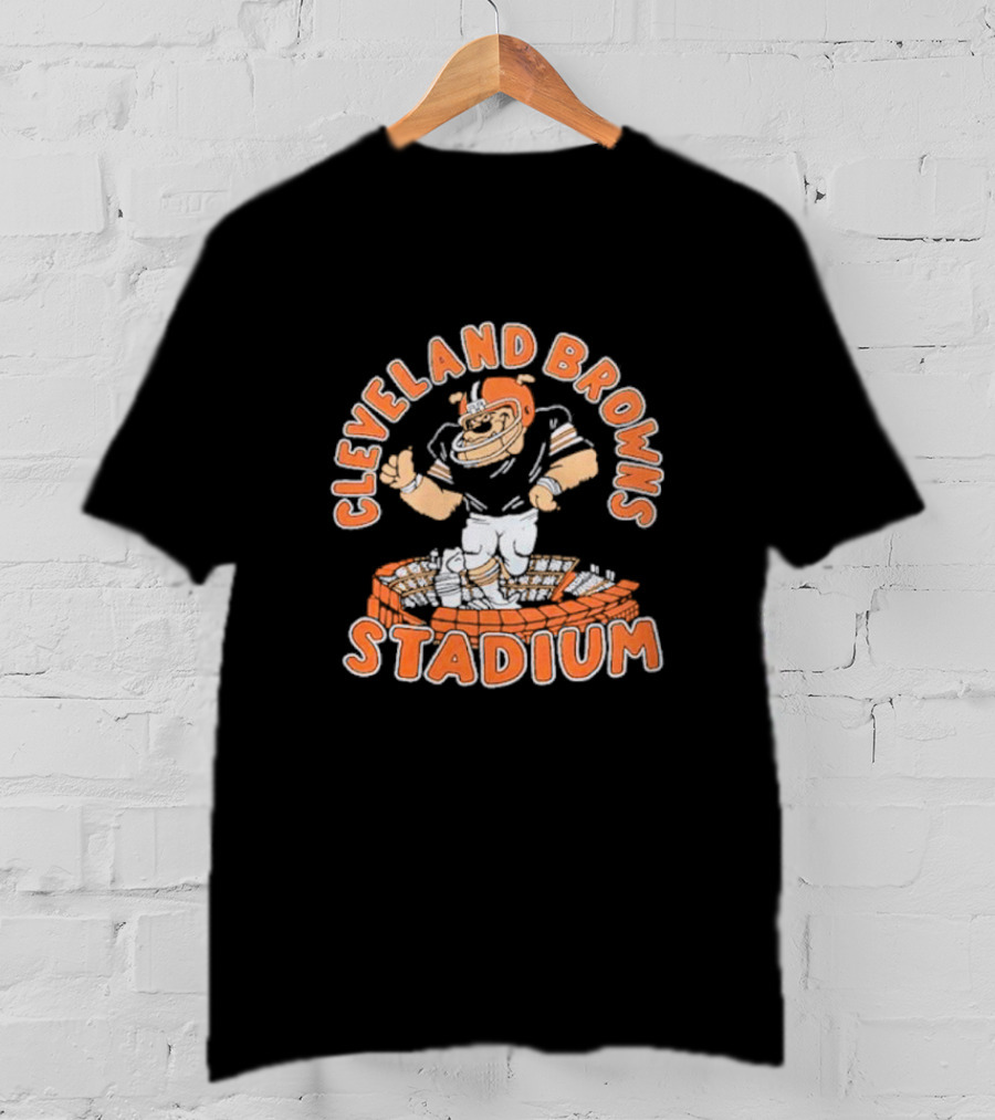 Cleveland Browns Stadium NFL Football Mascot T-Shirt