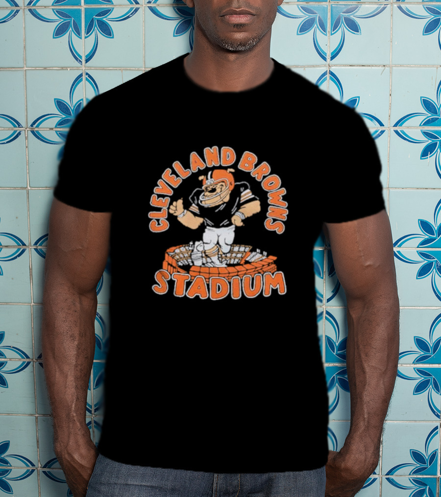 Cleveland Browns Stadium NFL Football Mascot T-Shirt