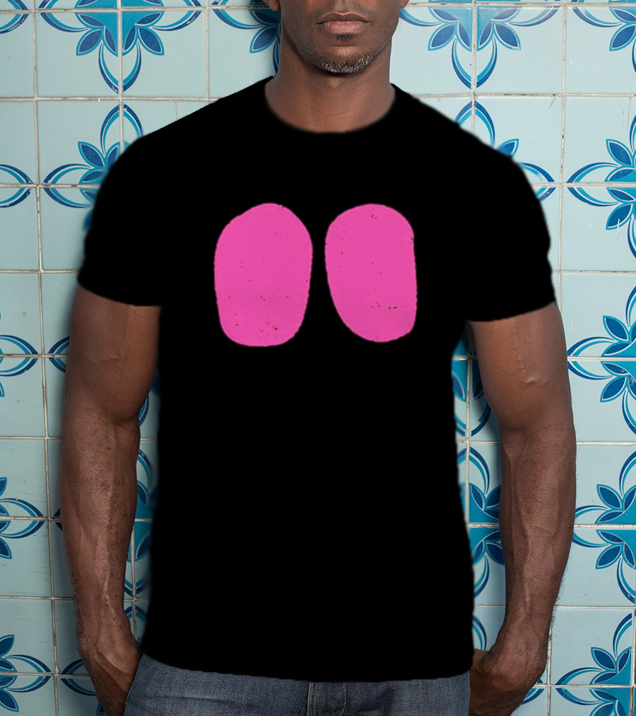Night Rider Eyes Neon Pink Ovals T-Shirt