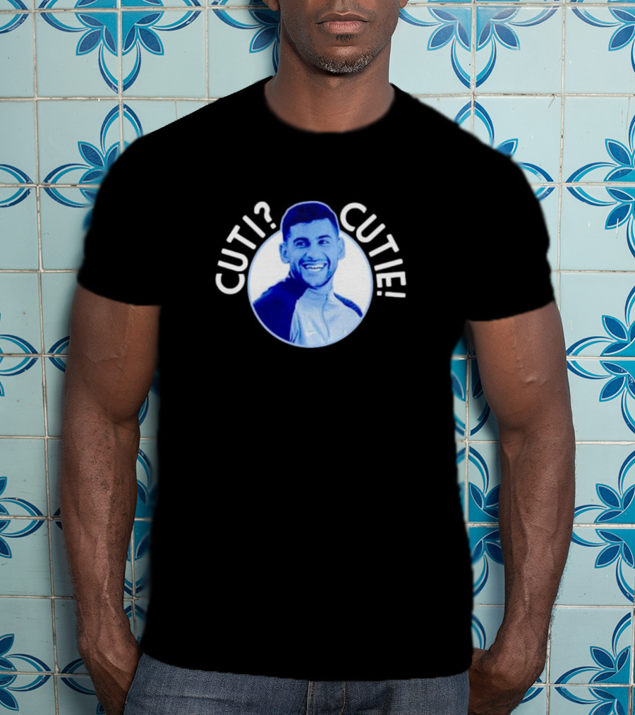 Cuti? Cutie Cristian Romero Blue T-Shirt