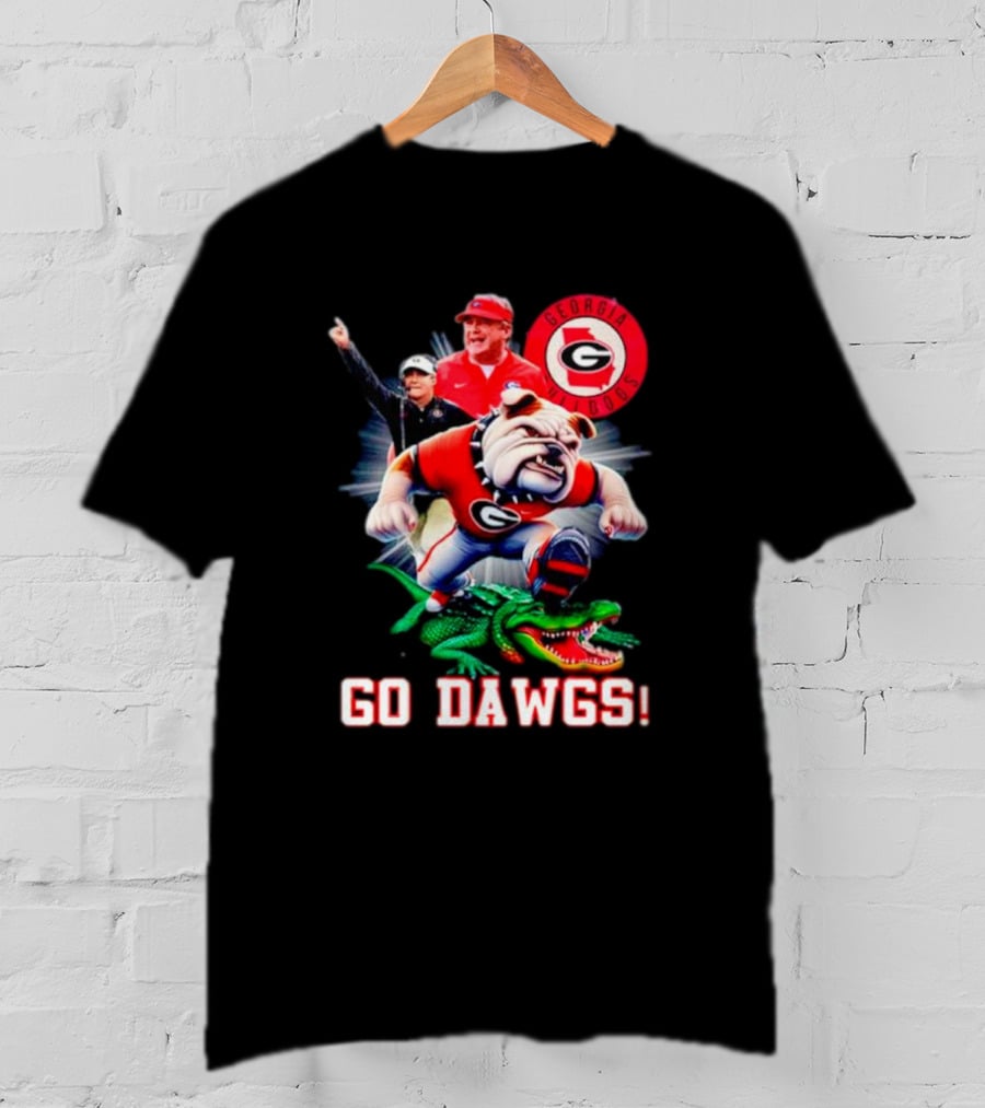 Georgia Bulldogs Go Dawgs Coaches Mascot Gator Rivalry T-Shirt