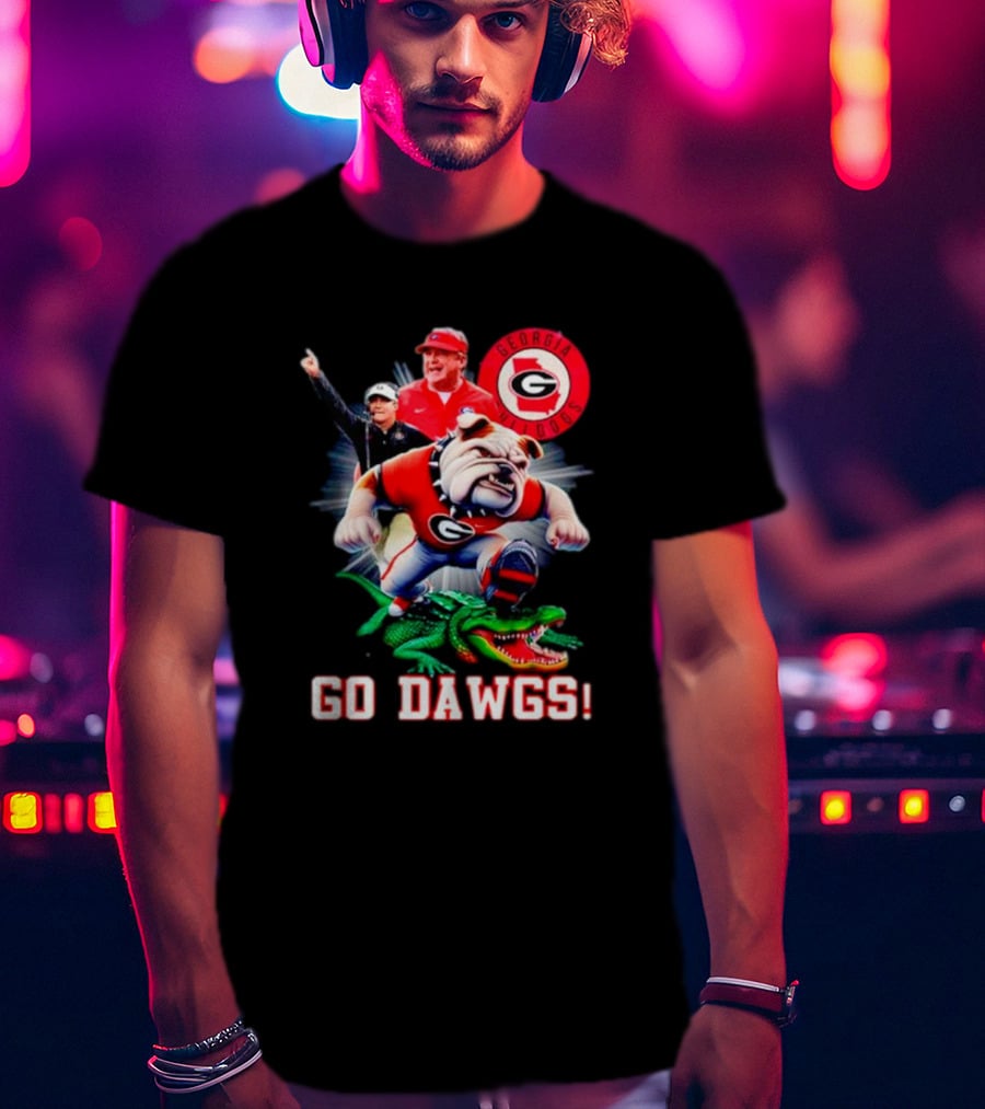 Georgia Bulldogs Go Dawgs Coaches Mascot Gator Rivalry T-Shirt