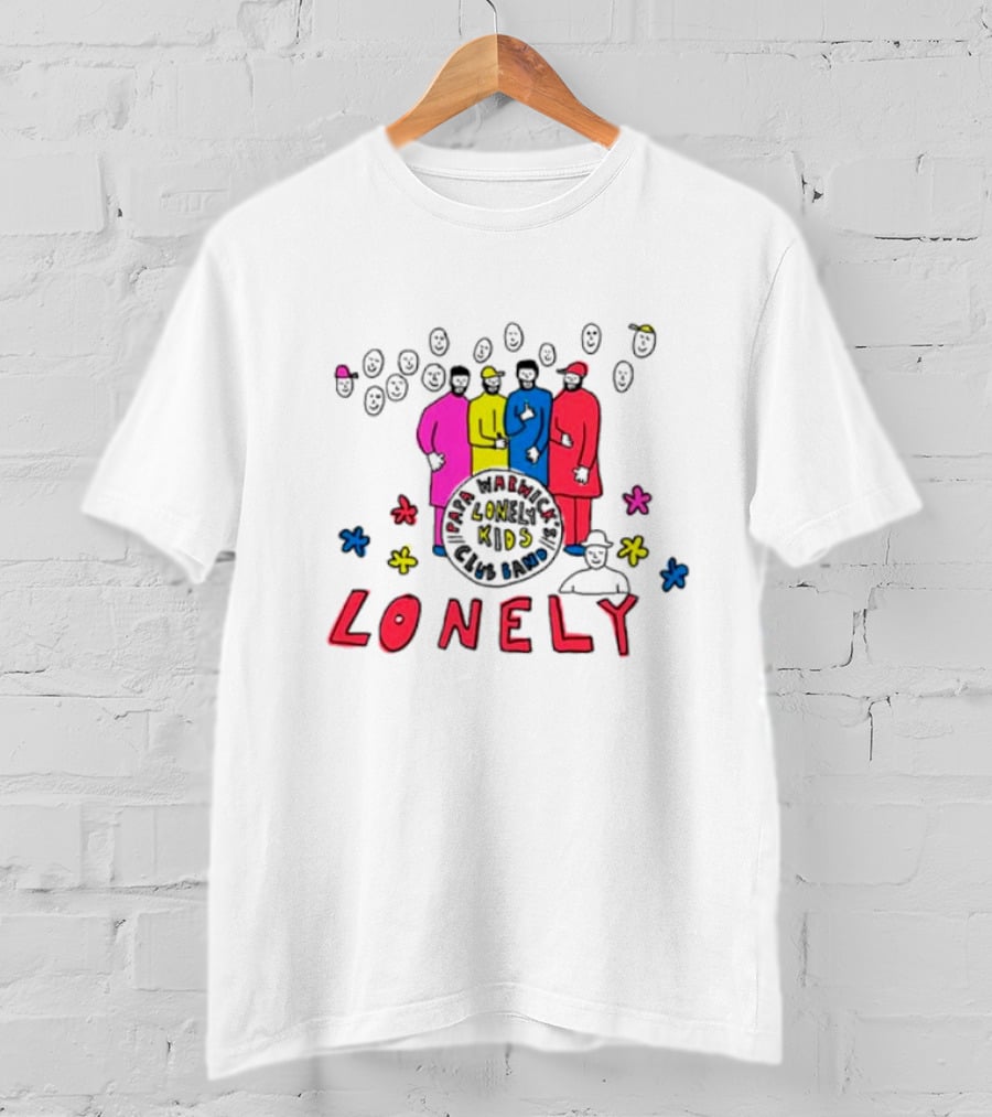 Lonely Kids Club Band Happiness Smiley Faces T-Shirt