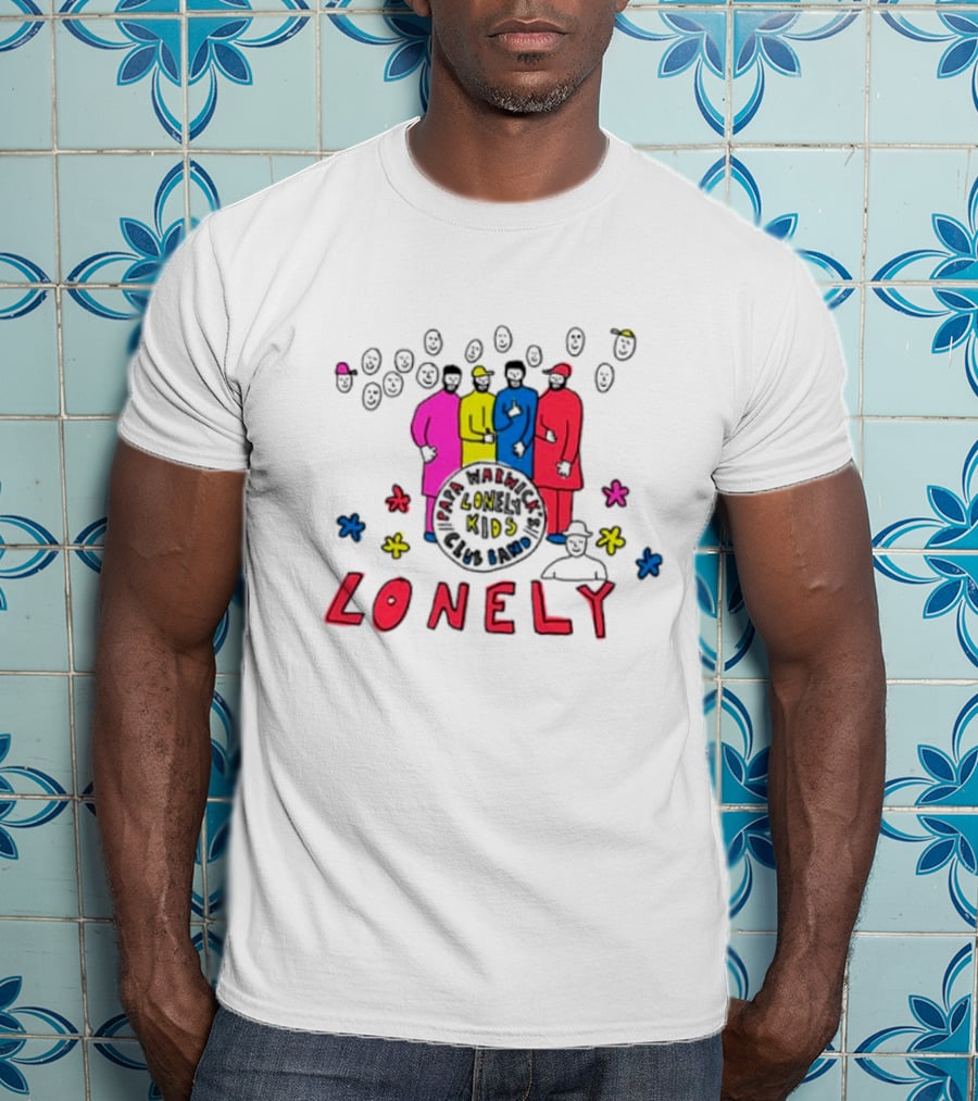 Lonely Kids Club Band Happiness Smiley Faces T-Shirt