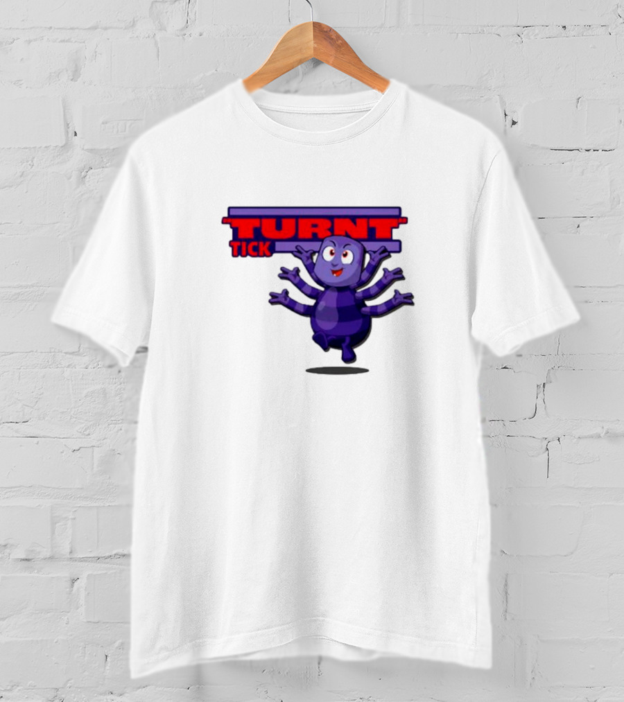Turnt Tick Character Purple Cartoon T-Shirt