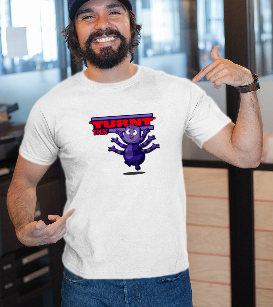 Turnt Tick Character Purple Cartoon T-Shirt