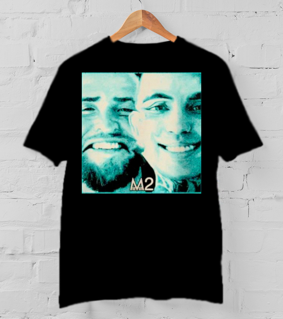 Mansionz M2 Album Cover Image With Smiling Duo T-Shirt