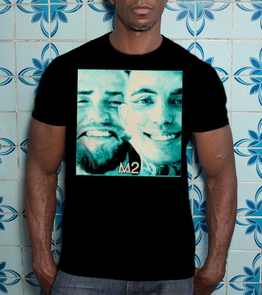 Mansionz M2 Album Cover Image With Smiling Duo T-Shirt