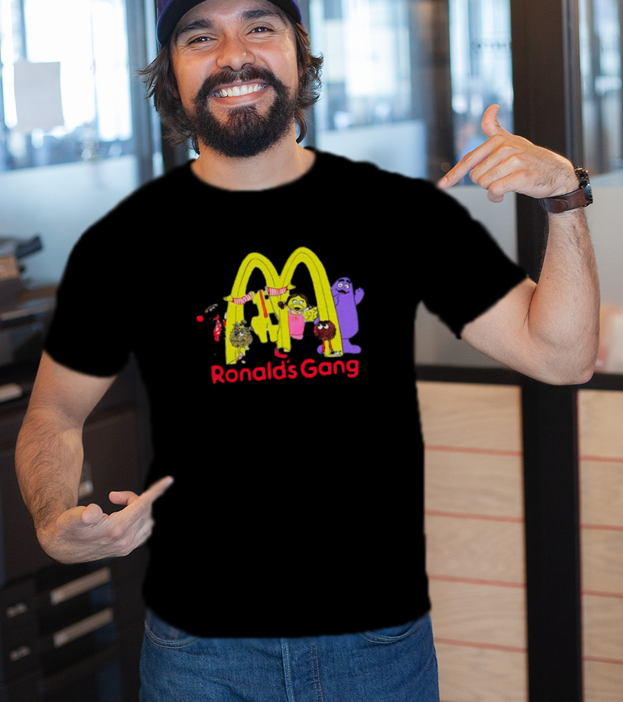 Ronald's Gang Mc Characters Under Golden Arches T-Shirt