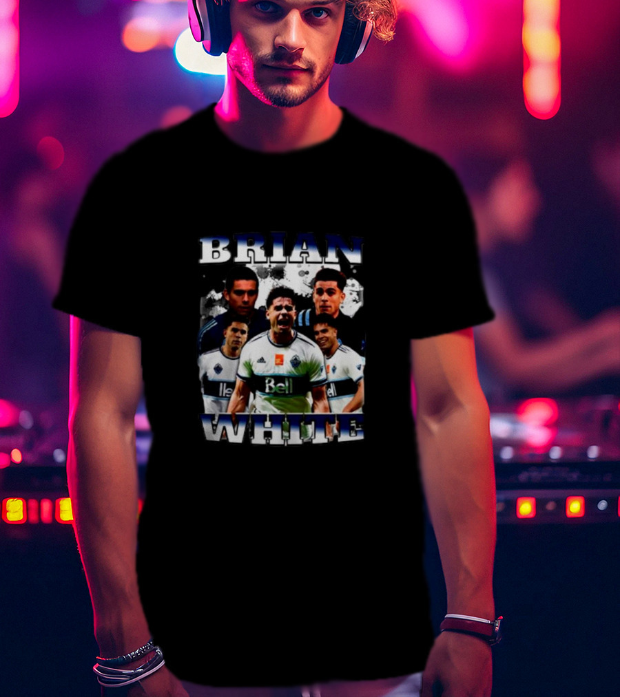 Brian White Bell Jersey Sports Collage T-Shirt