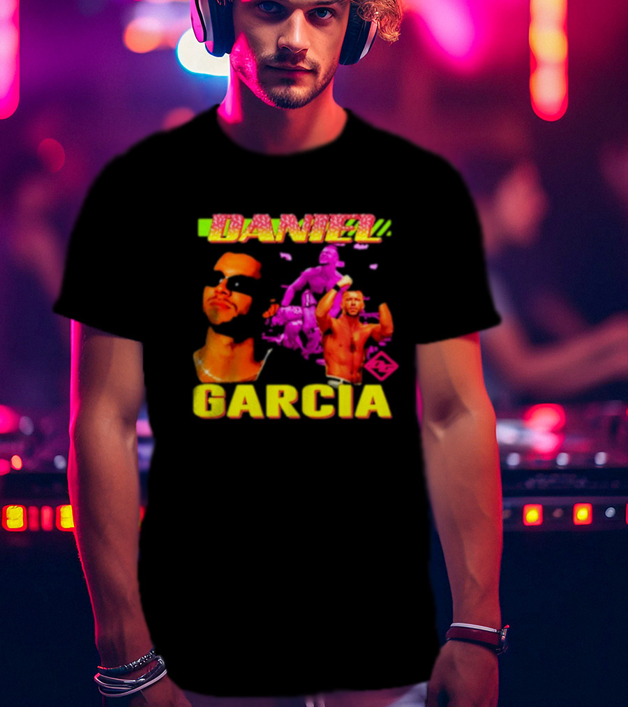 Daniel Garcia Neon Style Wrestling Action T-Shirt