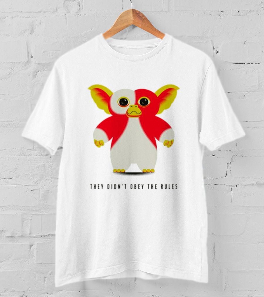Gremlins They Didn't Obey The Rules Red And Yellow Creature T-Shirt