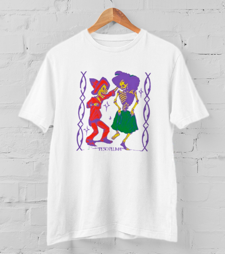 Peso Pluma Calacas Bailando Skeletons In Dance T-Shirt