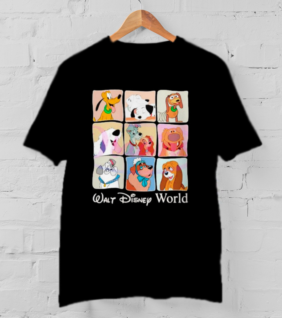 Walt Disney World Classic Cartoon Dogs Compilation T-Shirt