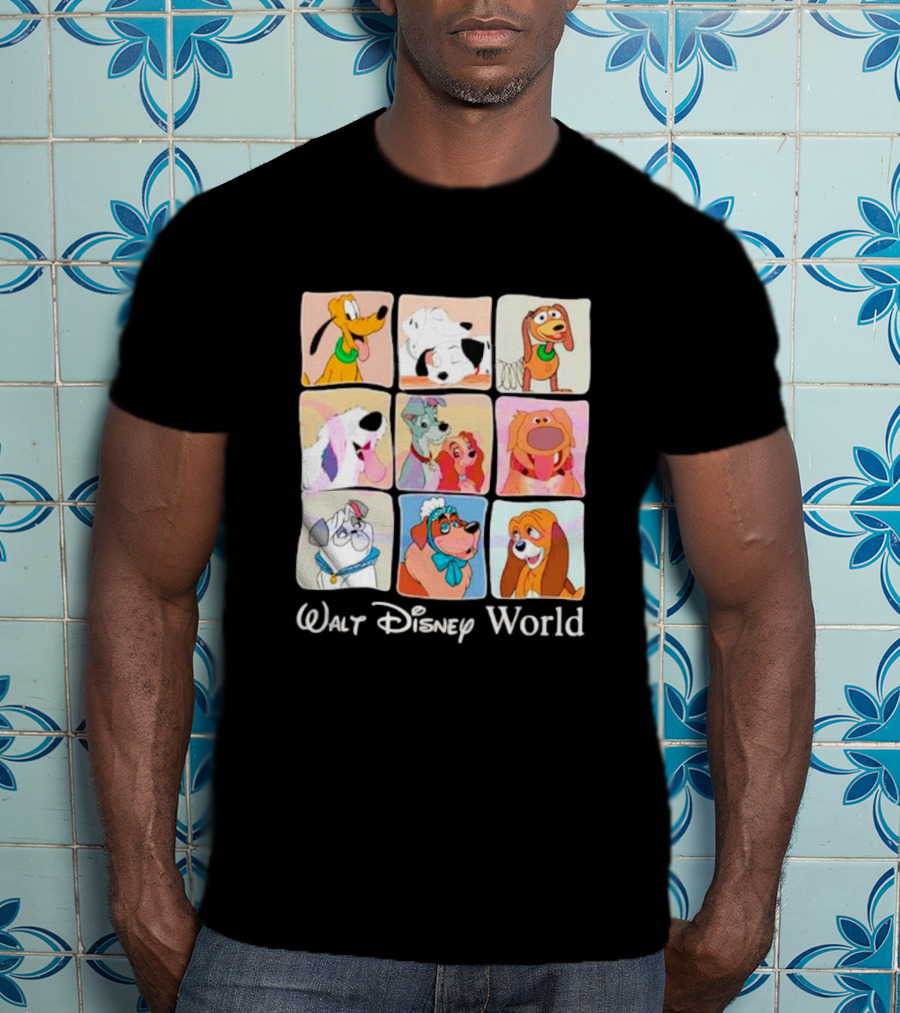 Walt Disney World Classic Cartoon Dogs Compilation T-Shirt