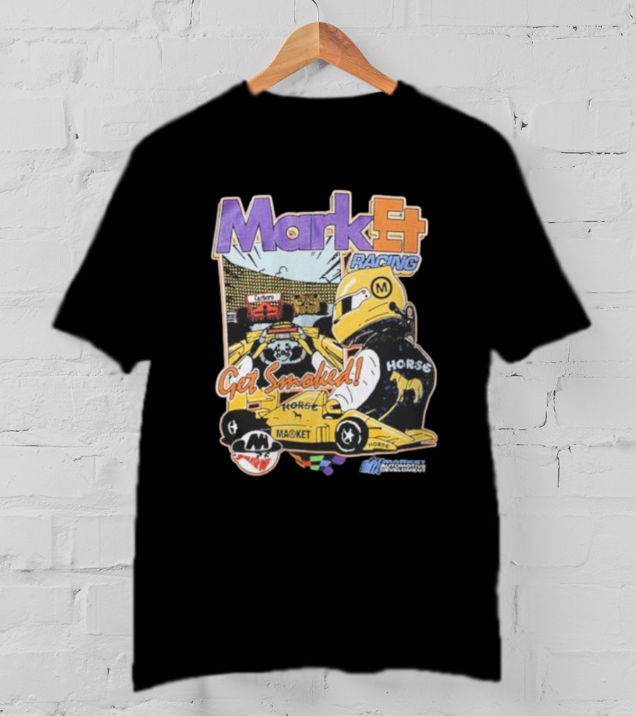 Mark4 Racing Get Smoked Horse Racing Movement T-Shirt