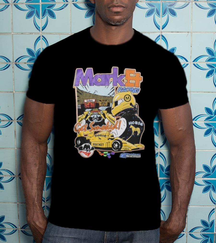 Mark4 Racing Get Smoked Horse Racing Movement T-Shirt