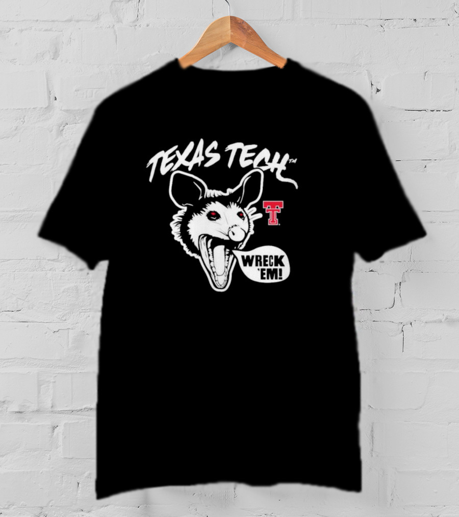 Texas Tech Wreck ’Em Possum Red Raider Spirit T-Shirt